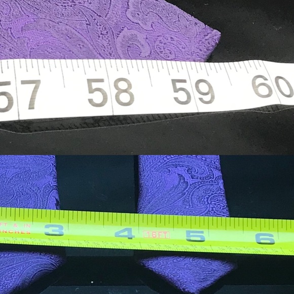U.S. Polo Assn. Purple Paisley Tie - Picture 5 of 5